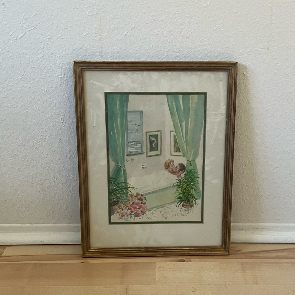 Bathtub Painting Print